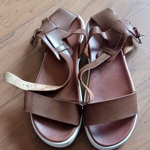 Brown Sandals with brown straps by MIA women's size 7